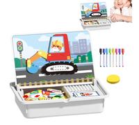 Arrovarp Magnetic Puzzle Game - Preschool Learning Puzzle Double-Sided | Magnetic Face Dress Up Matching Game for Preschool Kindergarten Home Travel Vacation New Year Christmas