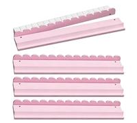 Arrovarp Mahjong Racks with Pushers,4-Piece Magnetic Nonslip Scalloped Portable,Mahjong Tile Racks and Pushers - for Adults Family Elderly Game Night Party Gathering Club Outdoor