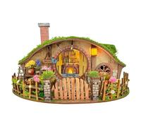 Arrovarp Miniature Kit,3D Wood Tiny Model House Building Set | Wooden Puzzles Home Decor for Birthday Holiday Classroom Table Living Room Shelf Christmas Office Apartment Bedroom