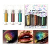 Arrovarp Multichrome Chameleon Makeup, Multichrome Chameleon Eyeshadow, Shimmer Eye Makeup Long Lasting High Pigment Make Up Kit for Women & Party
