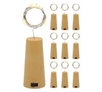 Arrovarp Wine Bottle Cork Lights | 10 Pack Wine Bottle Cork Lights with 20 LEDs | Fairy String Lights, Bottle Stopper Lights with 3 Speed Adjustment for