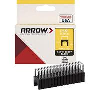 Arrow Insulated Staples T59 – 6 x 8 mm (1/4" x 5/16") Black – Box of 300