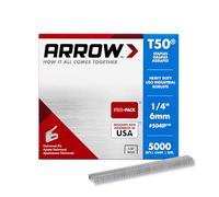 Arrow T50 Staples 6mm (1/4in) Bulk Pack 5000 ARRT5014IP