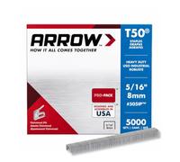 Arrow A505IP-6 T50 Staples 8mm 5/16" Bulk Pack of 5000