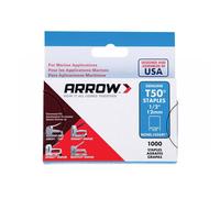 Arrow T50 Monel Staples Rust Proof Suitable for Marine Use. Size: 5/16" - 8mm Pack: 1000