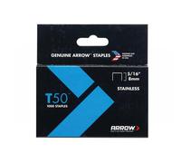 Arrow Fastener Co. .31in. T50 Stainless Steel Staples 505SS1