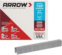 Arrow A506IP T50 Staples, Steel, 3/8 Inch (10 mm)