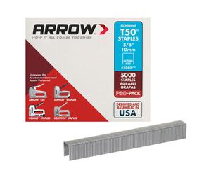 Arrow A506IP T50 Staples, Steel, 3/8 Inch (10 mm)