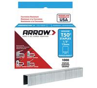 Arrow T50 Stainless Steel Staples Size: 3/8" - 10mm Pack: 1000