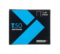 Arrow A508 T50 Staples 12Mm (1/2In) (Pack 5000 4 X 1250)