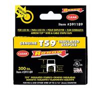 Arrow Insulated Staples T59 – 6 x 8 mm (1/4" x 5/16") Black – Box of 300