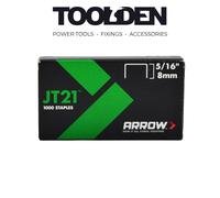 Arrow ARRJT21516 JT21 T27 Staples 8mm ( 5/16in) Box 5000
