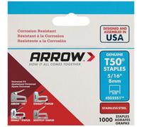 Arrow Staples ARRT50516SS 8mm (5/16-inch) Stainless Steel Box of 1000