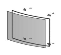 Arrow ASF1386 Glass Kit | Heat-Resistant Ceramic Panel | 369x236x4mm | with Clips & Adhesive Seal | Fits EB16HE, EB20HE, SIGN9W & Compatible Stoves - Durable, Easy to Install