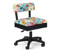 Arrow Cabinets Hydraulic Sewing Chair Sew Wow Black with Sewing Notions Design - H6880