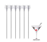 Arrow Cocktail Picks for Drinks 4 Inch Stainless Steel Reusable Metal Martini Picks Cocktail Garnish Skewers 6-Piece