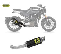 Arrow Exhaust Silencer GP2 Dark Husqvarna Svartpilen / Vitpilen 125 2021