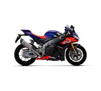 Arrow With Titanium Pista Silencer Aprilia Rsv 4 1100 Factory 2021-2022 Not Homologated Muffler With Link Pipe Silver Not Homologated unisex