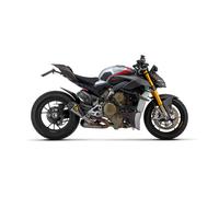 Arrow With Titanium Works Silencer Ducati Panigale V4 1100 2018-2023 Not Homologated Muffler With Link Pipe Silver Not Homologated unisex