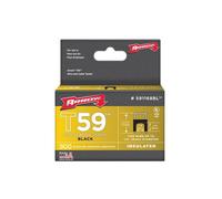 Arrow Fastener 091-591168BL .25 in. Insulated Staple Black 300- Box