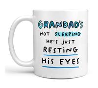 Arrow Gift Co Grandad's Resting His Eyes Mug - Personalised Gift, Funny Mug, Birthday, Christmas, Best Grandad, Father's Day