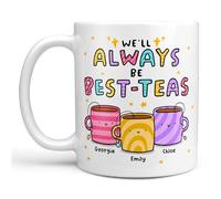 Arrow Gift Co - Personalised Best-Teas Mug, We'll Always Be Best-Teas, Bestie Gift, Three Best Friends