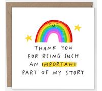 Arrow Gift Co Thank You For Being Such An Important Part Of My Story, Thank You Card, Teacher