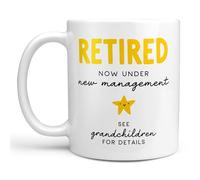 Arrow Gift Co Under New Management Mug, Funny Retirement Mug for Grandad, Grandma, Nan