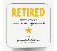 Arrow Gift Co Under New Management Retirement Coaster, Retired, Retirement Gift, Funny