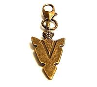 Arrow Head Charm Native American Jewellery Arrow Head on a Clasp Charm Bracelets Zipper Zip Pull Keychain Bag Charm