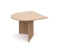 Arrow head leg radial extension table 1000mm x 1000mm - beech