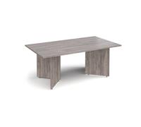 Arrow head leg rectangular boardroom table 1800mm x 1000mm - grey oak