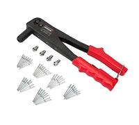 Arrow Heavy Duty Riveter, Professional Swivel Head Pop Rivet Gun with Assorted 120 Rivets