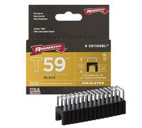 Arrow Insulated Staples (300) 6x6mm - Black