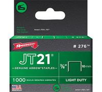 Arrow Jt21 T27 Staples (Pack Of 1000) Silver (10mm X 9.5mm)