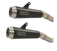 Arrow Pair Exhaust Terminals Racing Race Nichrom Black KTM Duke 790 2018-2020