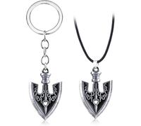 Arrow Pendant Necklace and Keychain Set Stylish Jewelry Gift for Women Unique Design Perfect for Everyday Wear and Special Occasions Fashion Accessories for Teens and Adults