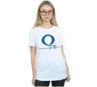 Arrow Queen Consolidated Logo Cotton Boyfriend T-Shirt DC Comics White L
