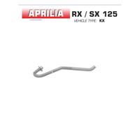 ARROW RACING STAINLESS EXHAUST COLLECTOR APRILIA RX / SX 125 2021-2024
