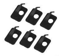 Arrow Rest for Recurve Bow, 6-Pack Portable Right-Hand Training Accessory, Plastic Arrow Rest with Self-Adhesive Tape, Approx. 3 x 2 x 1 cm