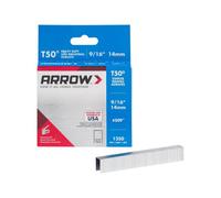 Arrow Staples Arrow T50 Staples 9/16" (14mm) Ref. 509 - Heavy-Duty (8 Pack, 1250 Each) For Upholstery, Wood, Fabric & Crafting