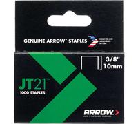 Arrow A276 JT21 Light Duty Staples 3/8" (Pack Of 1000)
