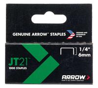 Arrow Staples Jt21 1/4in - 6mm (Box of 1000)
