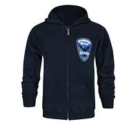 Arrow Starling City Metro Police Navy Blue Men's Zip-Up Hoodie