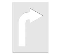 Arrow Stencil Sign Template - Large Left/Right Turn Arrow Template - Sign Making Stencil by CraftStar (A1 (Large))