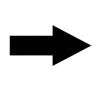 Arrow Stickers, Black, 12.5 x 25 cm, Self-Adhesive Arrows, Floor Marking, Sign, Direction Arrow, Weatherproof, Removable, Pack of 20