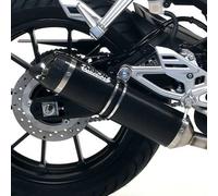 Arrow Street Thunder Aluminium Dark With Carbon End Cap Yamaha Yzf-r 125 ´19-22 Homologated Muffler Silver Homologated