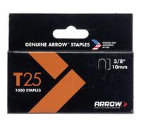 Arrow T25 Round Crown Staples Size: 3/8" - 10mm Pack: 1000