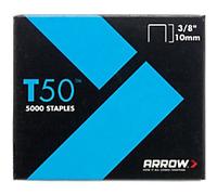 ARROW T50 3/8 Staples A506 Steel Silver 4 Packs of 1250 Staples
