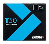 ARROW T50 9/16 Staples A509 Steel Silver 1250 Staples Pack of 4